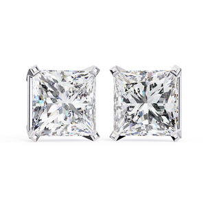 High Quality <b>Emerald</b> Cut Lab Grown Diamond <b>Stud</b> <b>Earrings</b> Elegant Fine Jewelry Anniversary Diamond Gift - Product Image 3