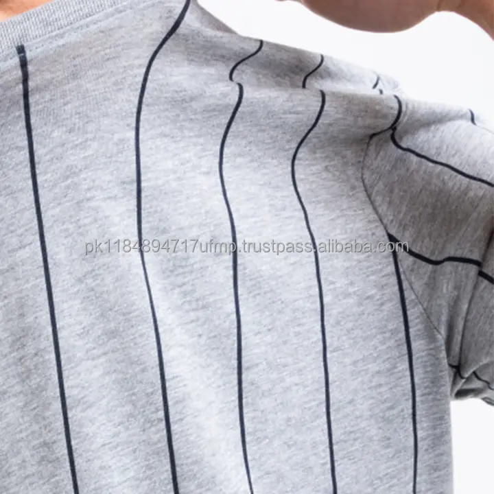 قمصان قطنية مفردة 32 قطعة قطن مغزولة بتمشيط Airlume بلون رمادي رياضي متين قميص نسائي مريح بأكمام قصيرة