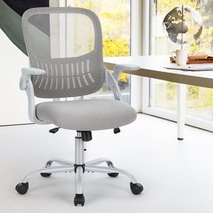 Sedia da ufficio ergonomica dolce e croccante con sedile più grande in Mesh con supporto lombare regolabile in altezza - Product Image 1