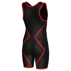 Singlet/Bib de lucha libre para hombre, 100% poliéster, impresión personalizada, secado rápido, transpirable, talla grande, tela de 220g - Product Image 4