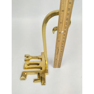Durable Handmade Joy Named Christmas <b>Stocking</b> <b>Holder</b> Factory Hot Sale Luxury Gold Metal Mantel Hook Best Quality Minimalist - Product Image 4