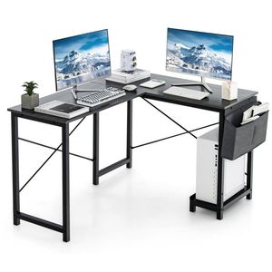 Scrivania Moderna Reversibile con Tasca Portaoggetti e Supporto CPU per Lavoro, Scrittura e Gaming - Product Image 1