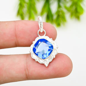 925 Silver <b>Statement</b> <b>Necklace</b> Luxury Style 22g - Product Image 1