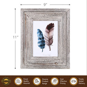 Cadre photo en bois de mangue de qualité supérieure, couleur gris foncé, qualité supérieure, pour la décoration de la maison - Product Image 3