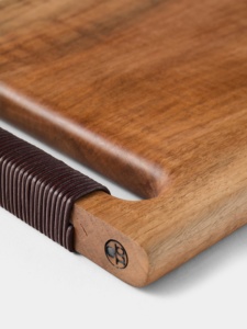 Planche à découper artisanale en bois naturel, bloc de découpe en bois de manguier antidérapant, vente en gros B2B, fabriqué en Inde - Product Image 2