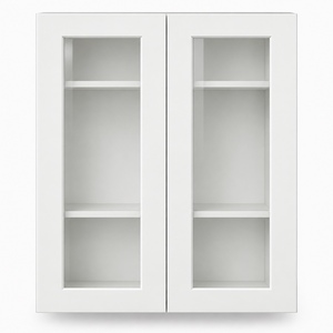 Gabinete de Pared con Puerta de Vidrio Personalizado de 30 x 36 Pulgadas, Estilo Shaker Blanco, RTA, Directo de Fábrica en Vietnam - Product Image 1
