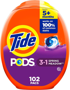 Detergente para Ropa Tide 3 en 1, Eliminador de Manchas, Neutralizador de Olores, Protector del Color, en Cápsulas, 102 Unidades, Compatible con HE, Aroma a Prado Primaveral - Product Image 3