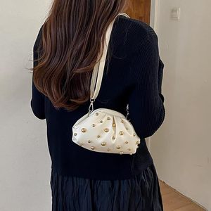 Women's Custom Brand for Rhinestone Shoulder Bag Pleated Crossbody Purse Chain Strap Fashion <b>Handbag</b> for Party - Product Image 3