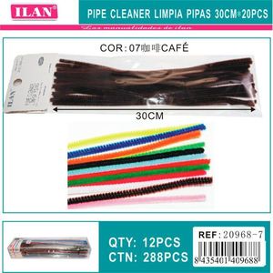 Pulisci-piùlleri Ilan 30 cm, 20 pezzi, colore caffè, per lavoretti creativi - Product Image 3