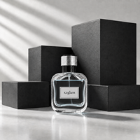 Flacon de parfum de luxe personnalisé de 50 ml, rechargeable, sérigraphié, logo bronzé, flacon de parfum vide portable
