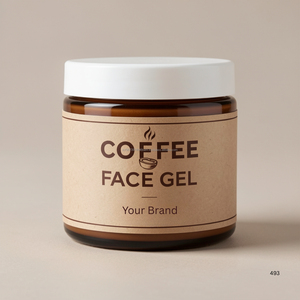 Gel pour le visage au café en marque privée | Gel visage hydratant et revitalisant infusé à la caféine, fabricant OEM / ODM - Product Image 5
