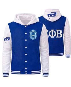 Veste universitaire Zeta Phi Beta ZPB Sorority, broderie de patchs de haute qualité, veste de baseball pour femmes, veste grecque de style universitaire - Product Image 1