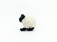 Laine feutrée 8 cm, mouton en feutre aiguilleté fait main, jouet Montessori, cadeau éducatif doux, décoration animaux de la ferme pour enfant, vente en gros de feutre