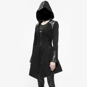 Abrigo Gótico con Capucha para Mujer, Talla L, Chaqueta Nueva con Etiquetas, Sin Elasticidad, Superventas 2026 - Product Image 3