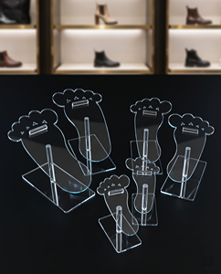 Acrylic Riser Display Shoe Rack High Heel Shoe <b>Stand</b> Transparent Footwear <b>Stand</b> Support Customizable Size - Product Image 5