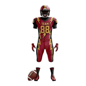 Maillot de football américain à séchage rapide, ajustable, en tissu mesh premium respirant, grandes tailles, numérotation personnalisée, USA. - Product Image 1