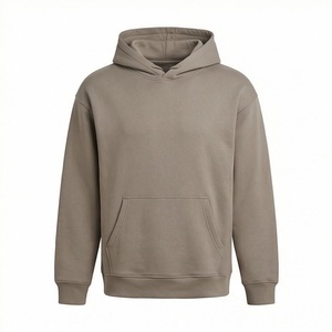 Hoodie surdimensionné élégant pour homme, design vintage délavé avec poche avant, confortable, personnalisable pour l'hiver. - Product Image 1