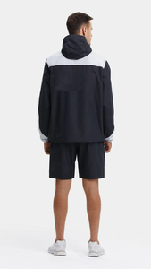 ชุดวอร์มมีฮู้ดสำหรับผู้ชาย MOC สีสันตัดกัน สปอร์ต แห้งเร็ว ผลิตจากโพลีเอสเตอร์ เหมาะสำหรับใส่ในฤดูใบไม้ผลิ - Product Image 3