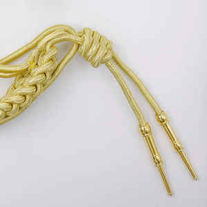 Aiguillette Ceremonial Dorada Hecha a Medida 2025, Cordón de Hombro Ceremonial con Color Personalizado, Aiguillette para Uniforme Ceremonial - Product Image 5