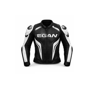 Veste de moto en cuir formel de qualité professionnelle avec col montant et logo frontal, design personnalisable, prix bas - Product Image 2