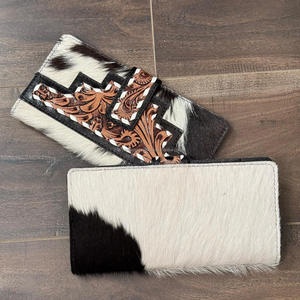 2025 Wholesale New Arrival Travel <b>Wallet</b> <b>Card</b> Holder Hand Tooled Leather Long <b>Wallet</b> Genuine Cowhide Leather <b>Wallets</b> for Unisex - Product Image 5
