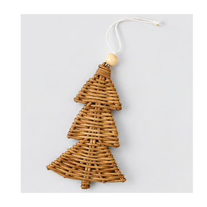 Adorno de Estrella de Mimbre Hecho a Mano, Ecológico, Decoración Colgante de Mimbre, Decoración Navideña Natural para el Hogar, Arte Popular Artesanal - Product Image 2