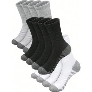 Calcetines Deportivos con Soporte de Arco, Logotipo en el Puño y la Parte Inferior, Tejido Ecológico de Secado Rápido para Correr, Ciclismo y Baloncesto - Product Image 2