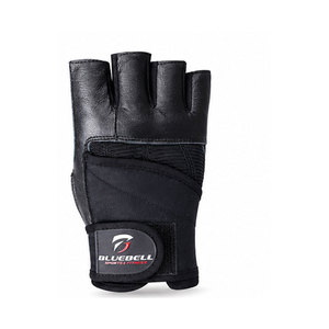 Gants de musculation en cuir à demi-doigts avec logo personnalisé pour hommes et femmes, légers et respirants pour la salle de sport - Product Image 1
