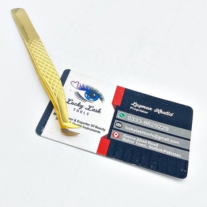 แหนบปลายขนตาพลาสม่าสีทองสำหรับการต่อขนตาแหนบต่อขนตาไมโครสแตนเลสออกแบบได้ตามที่ต้องการ - Product Image 1