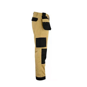 Pantalon cargo classique à jambe droite Solid Trader, pour un usage quotidien décontracté, coutures durables, haute résistance à la traction, robuste - Product Image 4