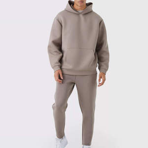Survêtement à capuche pour homme Beazer Sports, couleur unie, vêtement décontracté, sweat-shirt long, poches latérales, respirant, 100% coton biologique - Product Image 1