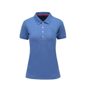 เสื้อโปโลแขนสั้นผู้หญิง สีพื้น ผ้าถักเนื้อฝ้าย สไตล์ลำลอง คุณภาพสูง ราคาขายส่ง - Product Image 5