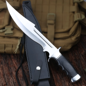 Couteau Bowie industriel LEGACY fait main en acier à haute teneur en carbone, pointe tombante, manche en bois pleine longueur, fabricant OEM ODM - Product Image 4