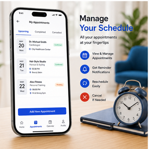 Aplicación Móvil para Reserva de Citas en Línea, Desarrollo de Programación Automatizada, Gestión de Clientes, Alertas Push, Android, iOS, Internet - Product Image 4