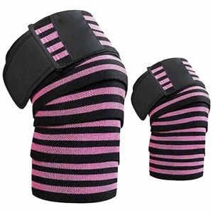 Adjustable Breathable Compression <b>Knee</b> Wraps Hook Loop Closure for Professional Gym Workout Weightlifting Squat Training - Product Image 1