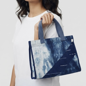 Trendy Blue Tie Dye <b>Canvas</b> <b>Tote</b> Bag Casual Fashion Handbag Eco Friendly Reusable Shopping Bag Lightweight Daily <b>Canvas</b> <b>Tote</b> - Product Image 1