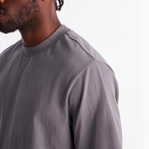 T-shirt unisexe surdimensionné en coton 100% de haute qualité 220 GSM, imprimé et brodé sur mesure, coupe courte pour homme, tricoté - Product Image 3