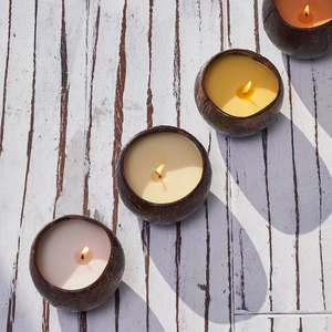 Low cost natural coconut shell <b>candles</b> best seller decorative table centerpiece coco bowl <b>candle</b> - Product Image 3
