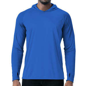 Sweat à capuche de pêche pour homme, respirant, 100 % polyester, séchage rapide, protection UPF 50+, avec logo personnalisé - Product Image 1