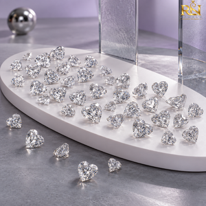 Diamantes Sueltos Cultivados en Laboratorio con Forma de Corazón, Lote Total de 19.50 Quilates |   Piedras sin Certificado de Corte Brillante CVD HPHT, Color D E F, Grado VVS VS - Product Image 1