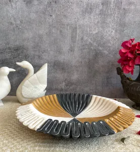 Cuencos de Mármol Artesanales Modernos, Cuenco Decorativo para Frutas para Cocina, Cuenco Decorativo de Resina Multicolor y Elegante - Product Image 5