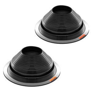 2 Pezzi Guarnizioni Flessibili in EDPM per Tubi di Scarico, Resistenti alle Alte Temperature (67-212°F), Compatibili con Tubi da 6 e 11 Pollici di Diametro Esterno, in Feltro Durevole per Coperture - Product Image 2