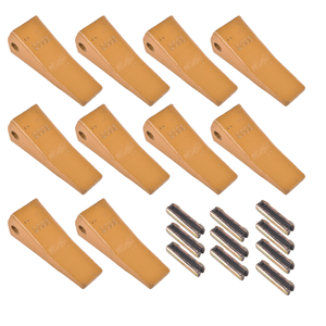 Set di 10 Denti per Benna in Acciaio Legato 23S Compatibili con Mini Escavatori Doosan, con Perni Flessibili 23TF/23FP - Product Image 5