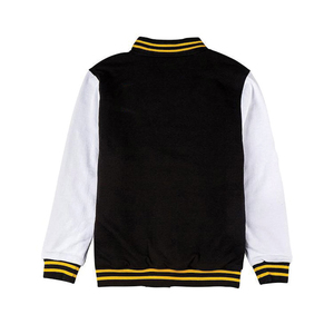 Best Quality Custom Stand Collar Waterproof Patchwork Cartoon Design Varsity Bomber <b>Jacket</b> Sun Proof <b>Fleece</b> <b>Lining</b> - Product Image 2