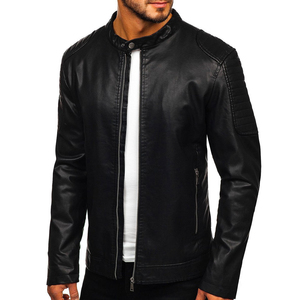 Men's Premium <b>Leather</b> <b>Jacket</b> with Modern Fashion Design Comfortable Wearing Experience Wind Resistant Style and <b>Long</b> Lasting - Product Image 1