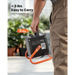 Calentador Eléctrico PTC de 1500W, Ventilador Calefactor con Modos de Calor Bajo y Alto, 40 Ángulos Ajustables, Protección Contra Sobrecalentamiento - Product Image 6