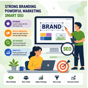 บริการการตลาดดิจิทัล สร้างแบรนด์อย่างมืออาชีพ SEO เพื่อการมองเห็นทางออนไลน์ การเพิ่มการเข้าชม และการเติบโตของธุรกิจ - Product Image 3