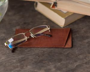 Premium Cowhide Leather Sunglasses Cover Durable Handstitched Eyewear Sleeve Wholesale Distributor LGC-0043 - Product Image 2