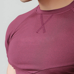 T-shirt de compression personnalisé avec logo, ajusté, basique, pour loisirs, gym, entraînement sportif, musculation, pour hommes - Product Image 5