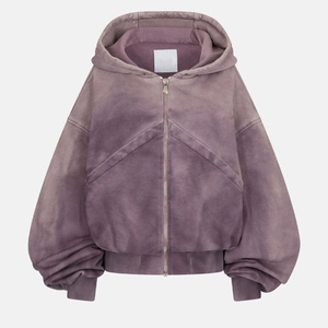 Nouveau sweat à capuche zippé Y2K de luxe pour homme, 460 g/m², molleton 100 % coton épais, coupe ample, respirant, coupe-vent, streetwear personnalisé - Product Image 1